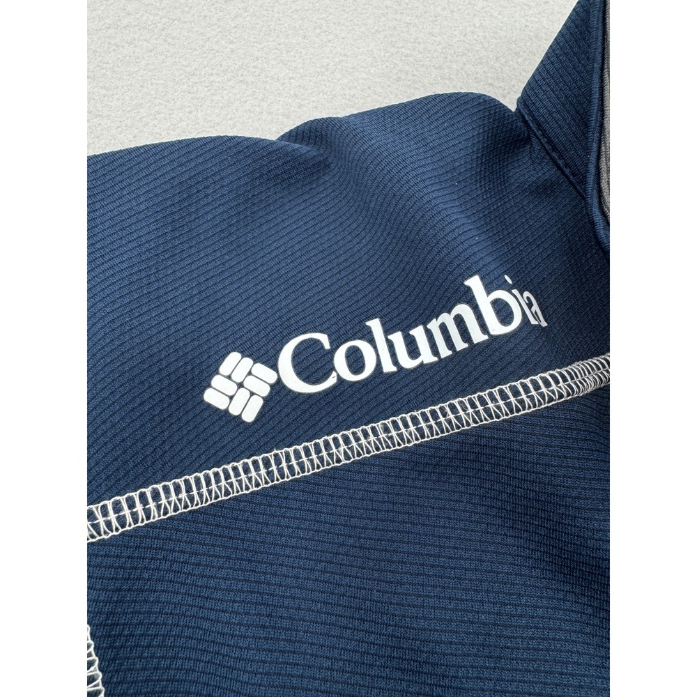 Columbia Golf Auburn Tigers Mens Medium Navy Blue Quarter Zip Pullover Shirt - Picture 5 of 10